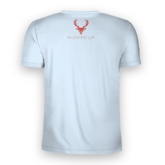 BUCKED UP, Спортивная мужская футболка 3D Slim, светло-голубая, размер L