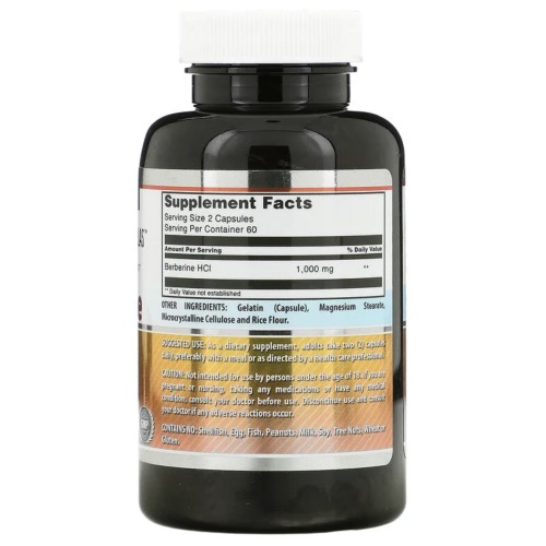 Amazing Nutrition, Берберин, 500 мг, 120 капсул