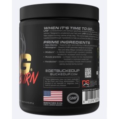 BUCKED UP, LFG burn, PREMIUM Pre-Workout, предтренировочный комплекс сжигающий жир, со вкусом ягод (BERRY), 297 г (30 порций)