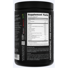 BUCKED UP, Mother Bucker PREMIUM Pre-Workout, усиленный предтренировочный комплекс, вкус Rocket Pop (Голубая малина, лайм, вишня), 390 г (20 порций)