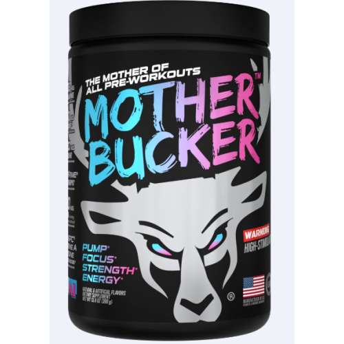 BUCKED UP, Mother Bucker PREMIUM Pre-Workout, усиленный предтренировочный комплекс, вкус Miami (Клубника, манго, ананас), 390 г (20 порций)