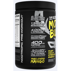 BUCKED UP, Mother Bucker PREMIUM Pre-Workout, усиленный предтренировочный комплекс, вкус Musclehead Mango (Манго), 388 г (20 порций) 