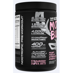 BUCKED UP, Mother Bucker PREMIUM Pre-Workout, усиленный предтренировочный комплекс, вкус Strawberry super sets (Клубника), 398 г (20 порций)