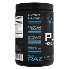 BUCKED UP, PREMIUM PUMP-OCALYPSE, пампинговый предтренировочный комплекс вкус Blue Raz (Голубая малина), 360 г (30 порций)