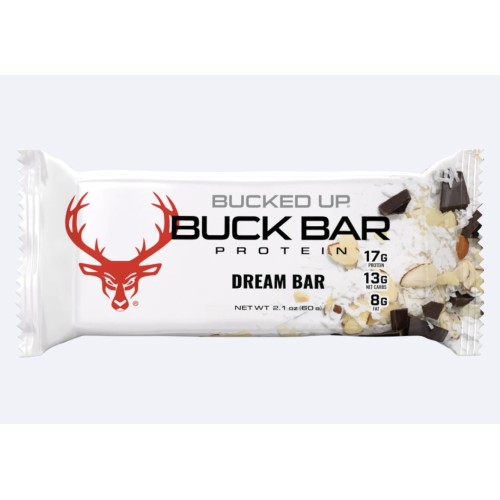 BUCKED UP, Buck Bar, протеиновый батончик, вкус Dream Bar, 1 шт (60 г) СРОК ГОДНОСТИ 04/24