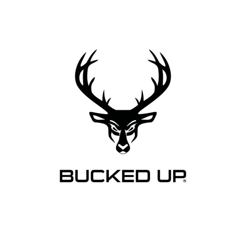 BUCKED UP, наклейка на машину, черная