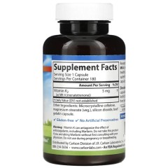 Carlson, Витамин К2, МК-4 (менатетренон), 5 мг, 180 капсул