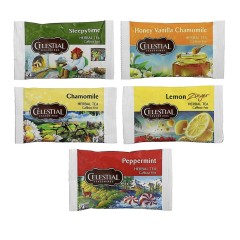 Celestial Seasonings, набор травяных чаев, без кофеина, 5 вкусов, 18 чайных пакетиков, 30 г