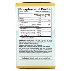 California Gold Nutrition, ДГК для детей, омега-3 с витамином D3, 1050 мг, 59 мл (2 жидк. унции)