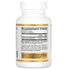 California Gold Nutrition, Gold C, витамин C класса USP, 1000 мг, 60 вегетарианских капсул