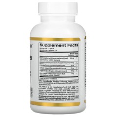California Gold Nutrition, Комплекс силимарина, экстракт расторопши с одуванчиком, артишок, комплекс куркумина C3, имбирь и BioPerine®, 120 растительных капсул