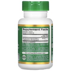 California Gold Nutrition, Экстракт листьев оливкового дерева, 500 мг, 60 растительных капсул