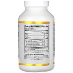 California Gold Nutrition, омега-3, рыбий жир прем качества, 180 мг ЭПК / 120 мг ДГК, 240 капсул