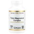 California Gold Nutrition, комплекс с тремя видами магния, малат, цитрат и хелатный бисглицинат, 120 растительных капсул (105 мг в 1 капсуле)