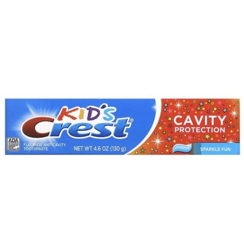 Crest, Kids, Sparkle Fun, детская зубная паста против кариеса с фтором, 130 г (4,6 унции)