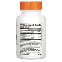Doctor's Best, PepZin GI, комплекс цинк-L-карнозина, 120 вегетарианских капсул