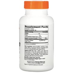 Doctor's Best, коллаген типа 1 и 3 с Peptan и витамином C, 1000 мг, 180 таблеток