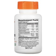 Doctor's Best, комплекс активных витаминов B с Quatrefolic, 30 вегетарианских капсул