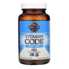 Garden of Life, Vitamin Code, RAW One, мультивитаминная добавка для мужчин, 75 вег капсул