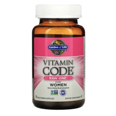 Garden of Life, Vitamin Code RAW One, мультивитаминная добавка для женщин (1 в день), 75 вег капсул
