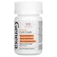 Genexa, Cold Crush, от простуды и кашля, органические ягоды асаи, 60 жевательных таблеток