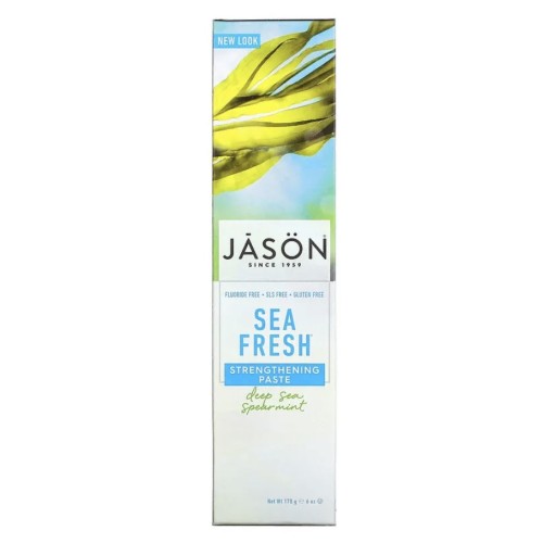 Jason Natural, Sea Fresh, укрепляющая зубная паста, вкус мяты, 170 г (6 унций)