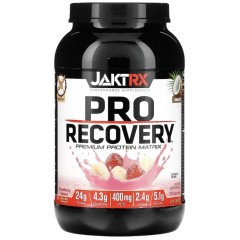 JAKTRX, Pro Recovery, протеиновая матрица премиального качества, клубника и банан, 908 г (2 фунта)