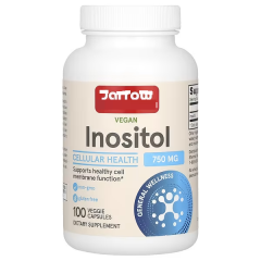 Джарроу, инозитол, 750 мг, 100 вегетарианских капсул (УЦЕНКА! Срок годности 30/04/26)