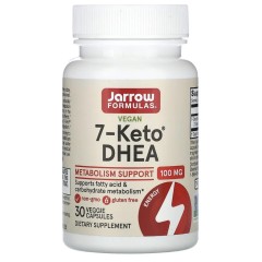 Jarrow Formulas, 7-Keto, ДГЭА, 100 мг, 30 вегетарианских капсул