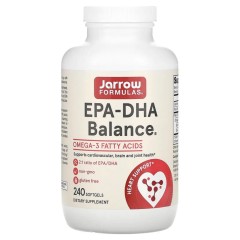Jarrow Formulas, EPA-DHA Balance, омега-3 из рыбьего жира, 240 мягких таблеток