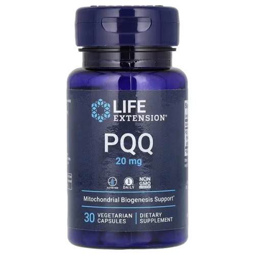 Life Extension, PQQ в капсулах, пирролохинолинхинон, 20 мг, 30 вегетарианских капсул
