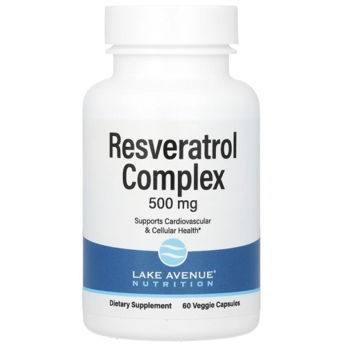 Lake Avenue Nutrition, Комплекс с ресвератролом, 500 мг, 60 капсул