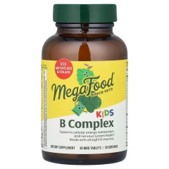 MegaFood, Витамины группы B для детей, 30 таблеток