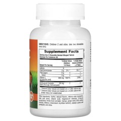 NaturesPlus, Animal Parade, жевательный витамин C, без сахара для детей, апельсин, 90 таблеток
