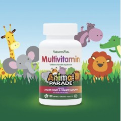 NaturesPlus, Animal Parade, детские жеват мультивитамины и микроэлементы, ассорти, 180 таблеток
