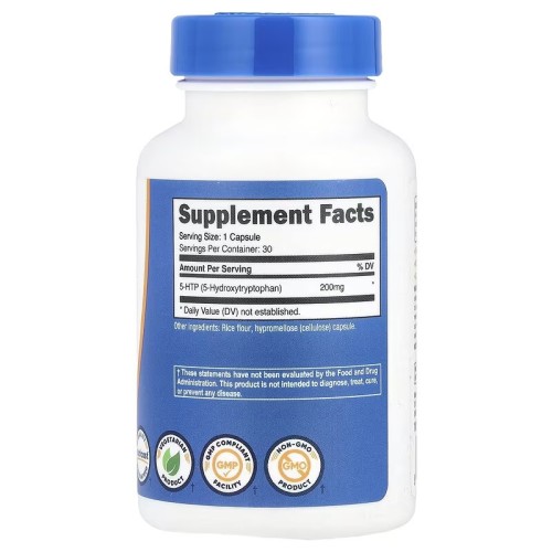 Nutricost, 5-HTP, 200 мг, 30 капсул