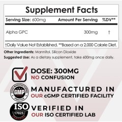 Nootropics Depot, Порошок Alpha GPC 50%, 60 гр.