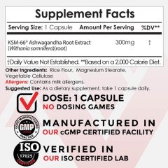 Nootropics Depot,экстракт ашваганды KSM-66, 300 мг, 360 капсул