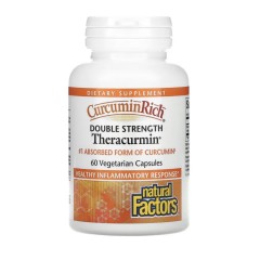 Natural Factors, CurcuminRich, Theracurmin двойной силы, 60 растительных капсул