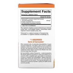 Natural Factors, CurcuminRich, Theracurmin двойной силы, 60 растительных капсул