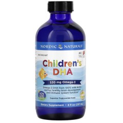 Nordic Naturals, ДГК для детей от 1 до 6 лет, со вкусом клубники, 530 мг, 237 мл (8 жидк. унций)