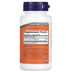 NOW Foods, 5-гидрокситриптофан, 50 мг, 90 растительных капсул