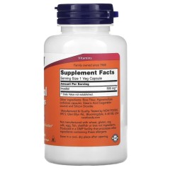 NOW Foods, инозитол в капсулах, 500 мг, 100 вегетарианских капсул