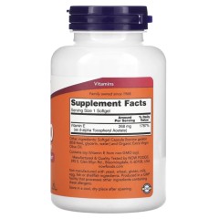 NOW Foods, натуральный витамин E-400, 268 мг, 250 капсул