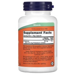 NOW Foods, калий цитрат, 99 мг, 180 капсул