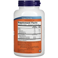 NOW Foods, жирные кислоты омега-3, 180 ЭПК / 120 ДГК, 200 капсул