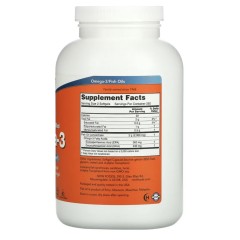 NOW Foods, жирные кислоты омега-3, 180 ЭПК / 120 ДГК, 500 капсул