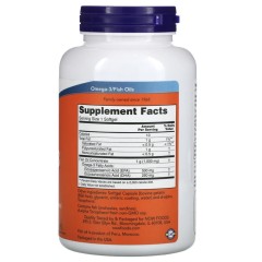 NOW Foods, Ultra Omega-3, ультраомега-3, 500 ЭПК/250 ДГК, 180 капсул, с кишечнорастворимой оболочкой
