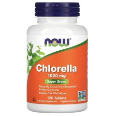 NOW Foods, хлорелла, 1000 мг, 120 таблеток