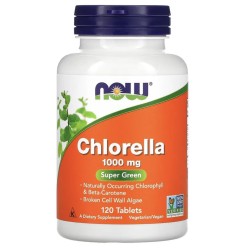 NOW Foods, хлорелла, 1000 мг, 120 таблеток